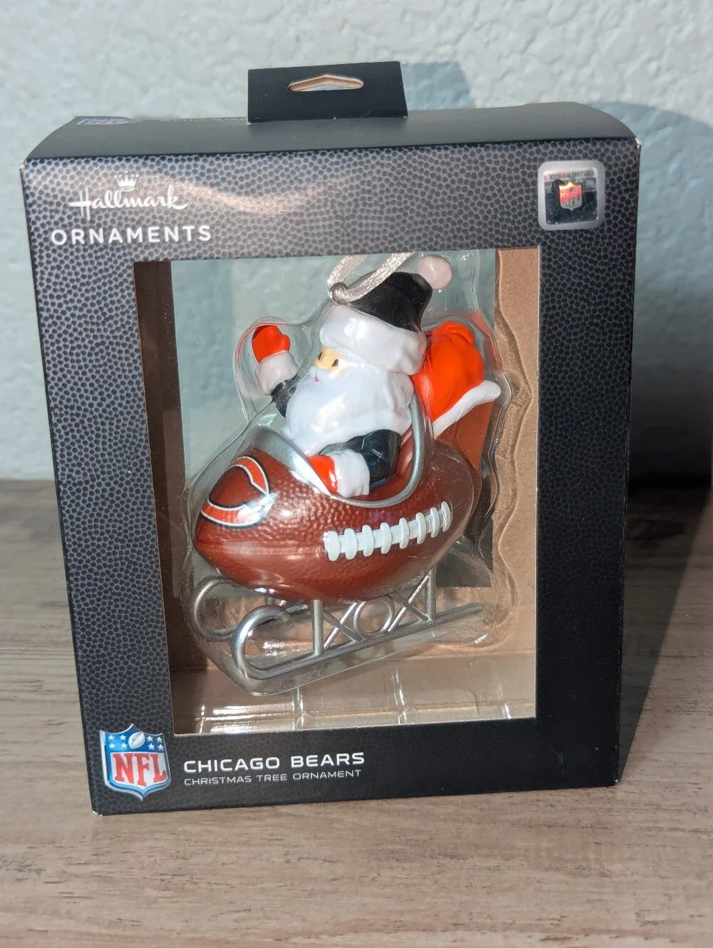 NIB Hallmark NFL Chicago Bears Santa Sled Ornament